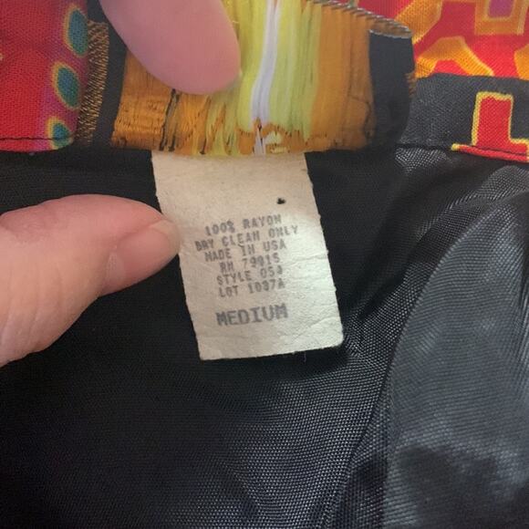 NY Invasion womens medium blazer abstract bright 80s cool unique funky - Picture 4 of 9